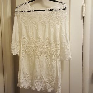 Lace boho top